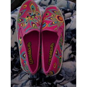 Loudmouth pink shoes slip on size 9
